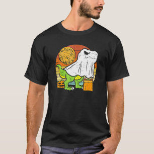 Kids Ghost Dinosaur Dino Trex Moon Candy Toddler B T-Shirt