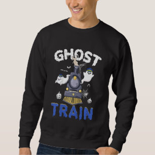 Kids Ghost Train Boo Halloween Costume Kids Boys Sweatshirt
