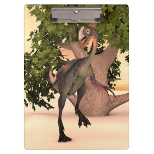 Kids Gigantoraptor Dinosaur Adventure Art Clipboard
