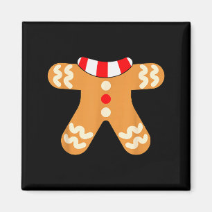 Kids Gingerbread Man Costume Matching Christmas Magnet
