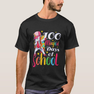 Kids Girls 100 Magical Days Of School First Grader T-Shirt