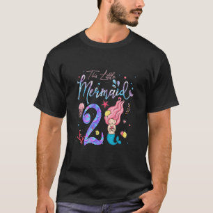 Kids Girls 2nd Birthday Girl This Little Mermaid I T-Shirt