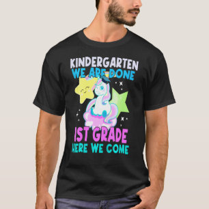 Kids Girls Kindergarten Graduation Rainbow Star Pa T-Shirt