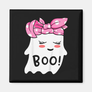 Kids Girls Toddler Happy Halloween Ghost With Ndan Magnet