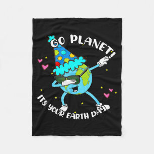 Kids Go Planet Its Your Earth Day Shirt Cute Boy T Fleece Blanket