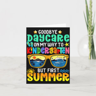 Kids Goodbye Daycare Way To Kindergarten Card
