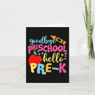 Kids Goodbye Preschool Back To School Card