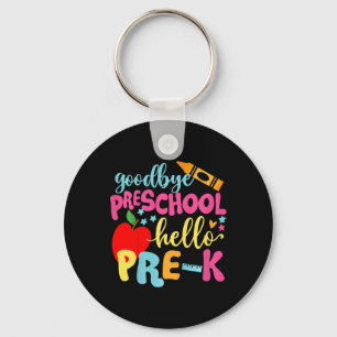 Kids Goodbye Preschool Back To School Keychain