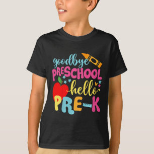 Kids Goodbye Preschool Back To School T-Shirt