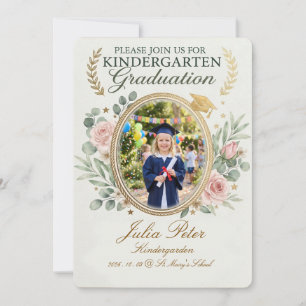 Kids Graduation Invitation, Preschool Pre-K Kinder Invitation