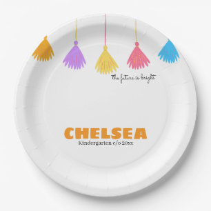 Kids Graduation Party Colourful Kindergarten Pre-K Paper Plate