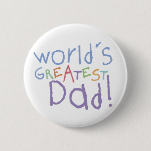 Kids Greatest Dad Button