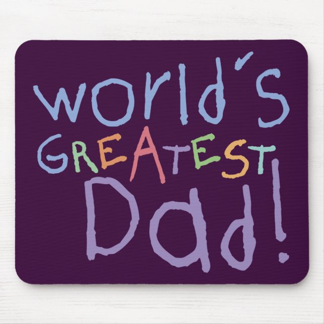 Kids Greatest Dad Mousepad (Front)