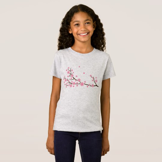 Kids grey t-shirt with Flowers