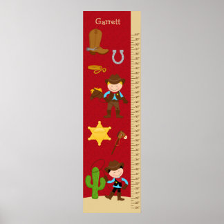 Kids Growth Chart - Cowboy