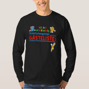Kids Guest List First School Guest Book Guests Fir T-Shirt
