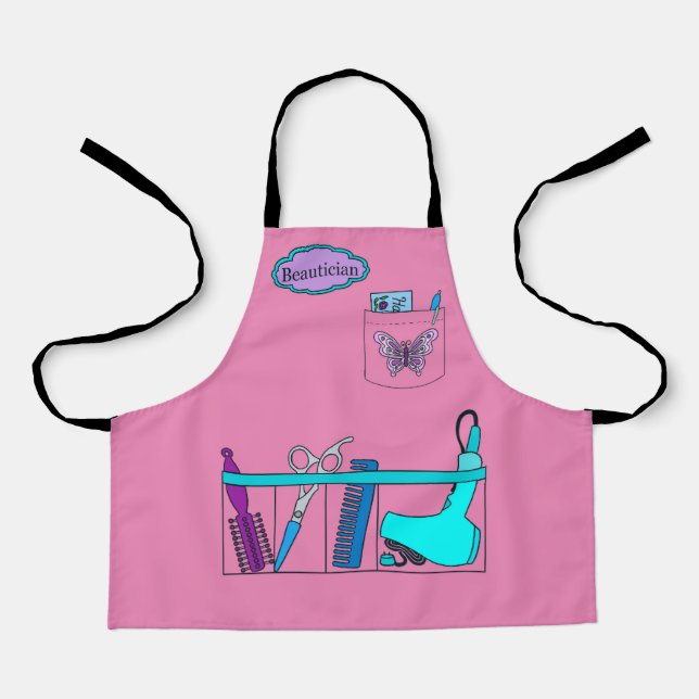Kid's Hair Dresser Dress Up Costume Apron (Front)