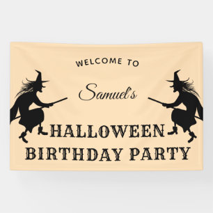 Kids' Halloween Birthday Welcome Banner