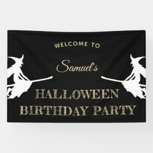 Kids' Halloween Birthday Welcome Banner
