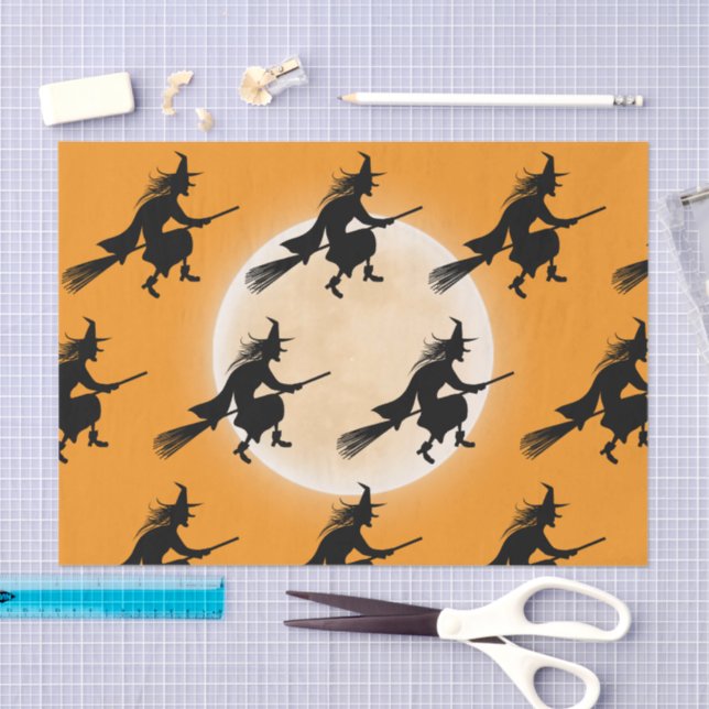 Kids' Halloween Birthday Witch Tissue Paper (Craft)