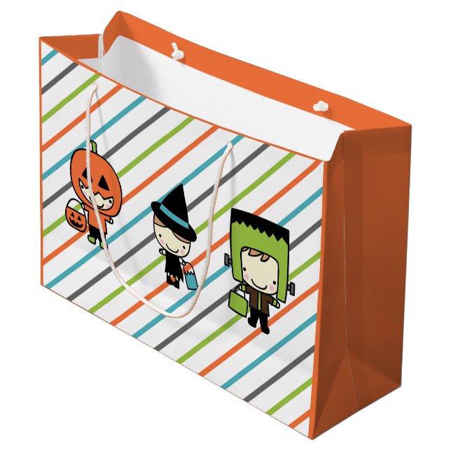 Kids Halloween Costume Party Gift Bag (Front Angled)