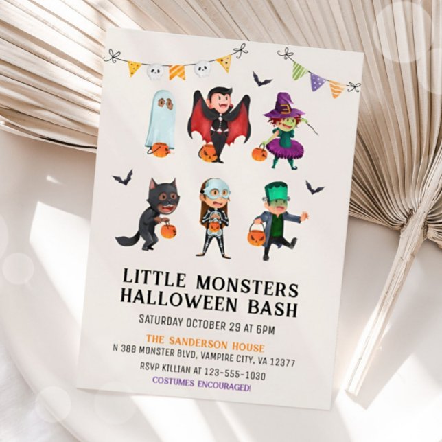 Kids Halloween Costume Party Invitation, Birthday Invitation (Creator Uploaded)