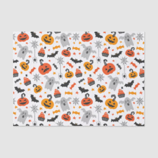 Kids Halloween Party Ghosts Spiders Candy Pumpkins Tissue Paper