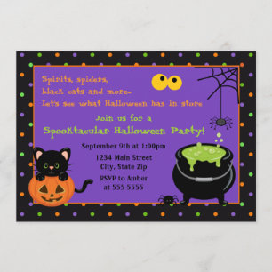 Kid's Halloween Party Invitation