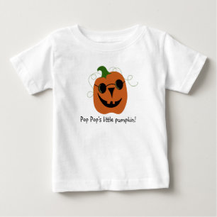 Kids Halloween Pop Pop’s Little Pumpkin T-Shirt