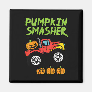 Kids Halloween Pumpkin Smasher Monster Truck Costu Magnet