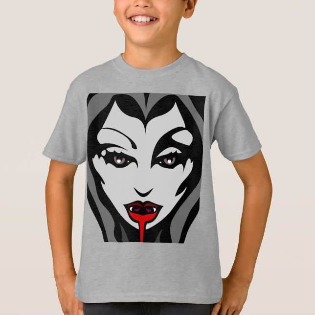 Kid's Halloween Shirt Costume Vampire Sweatshirt (Front)