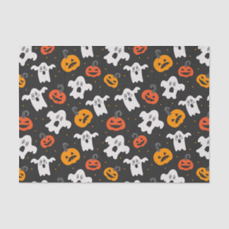 Kids Halloween Spooky Ghosts & Jack o Lanterns Tissue Paper