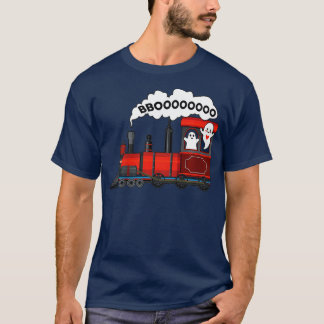 Kids Halloween Train Boo Funny Ghost Toddler Kid B T-Shirt