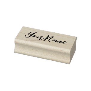 Kids Handwritten Custom Name script Rubber Stamp