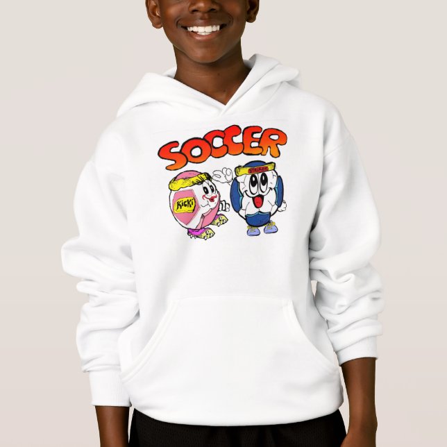 Kids' Hanes ComfortBlend® Hoodie, White (Front)