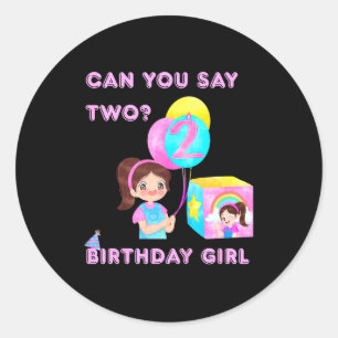 Kids Happy Birthday  Classic Round Sticker