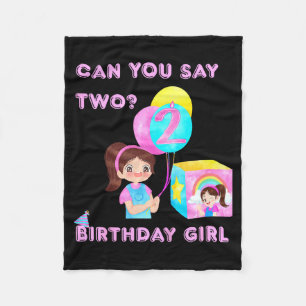 Kids Happy Birthday Fleece Blanket