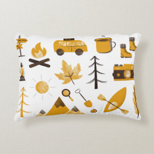 Kids Happy Camper Accent Pillow