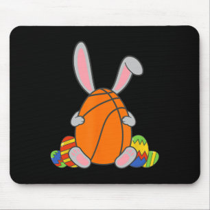 Kids Happy Easter Bysketbyll Bunny Ears Fun Egg Bo Mouse Pad