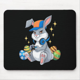Kids Happy Easter Day Video Game Bunny Eggs Gaming Mouse Pad