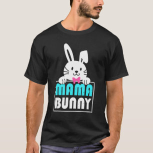 Kids Happy Easter Mama Bunny Ears  Egg Boys Girls  T-Shirt