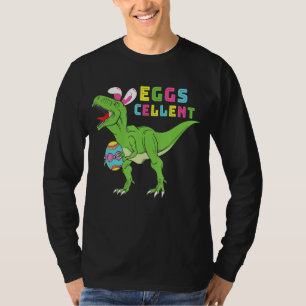 Kids Happy Easter T Rex Dino Ears Funny Egg Boys G T-Shirt