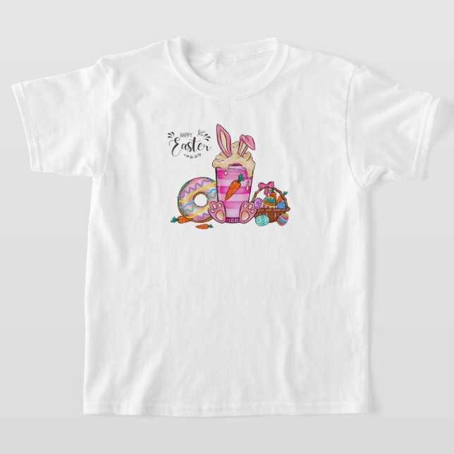 Kids Happy Easter T-Shirt (Laydown)