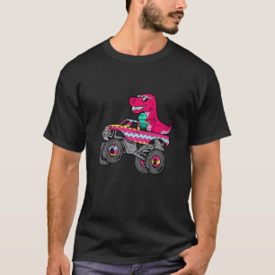 Kids Happy Easter Trex Dino Monster Trucks Eggs To T-Shirt