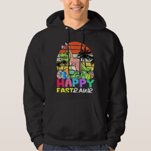 Kids Happy Eastrawr T Rex Easter Bunny Dinosaur Eg Hoodie