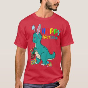 Kids Happy Eastrawr Tre Easter Bunny Egg Funny Cut T-Shirt