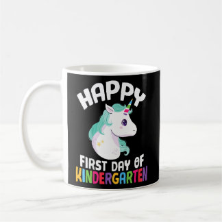 Kids Happy First Day Of Kindergarten Coffee Mug
