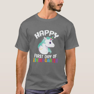 Kids Happy First Day Of Kindergarten T-Shirt