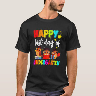 Kids Happy Last Day Of Kinder Garten 2022 Teacher T-Shirt