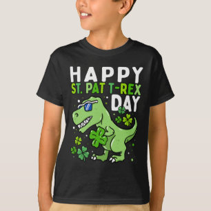 Kids Happy St Pat Trex Day Dino St Patricks Day To T-Shirt